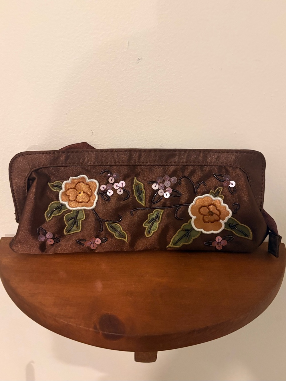 Avon Embroidered Clutch Bag